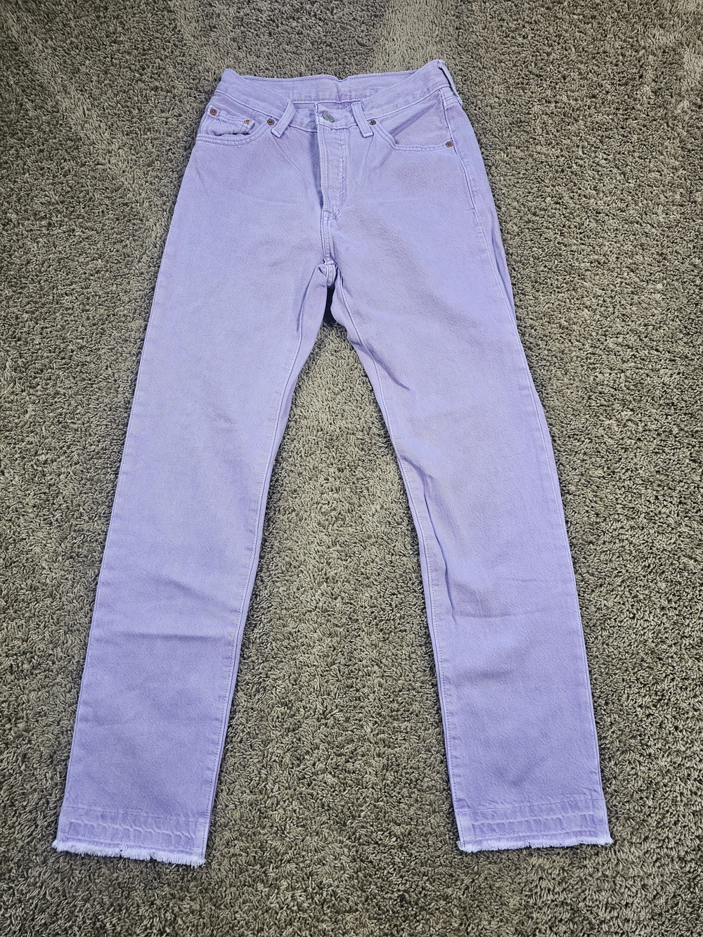 Levi's 501 Women's Lavender Purple Retired Color Jeans Size W25 x L30
